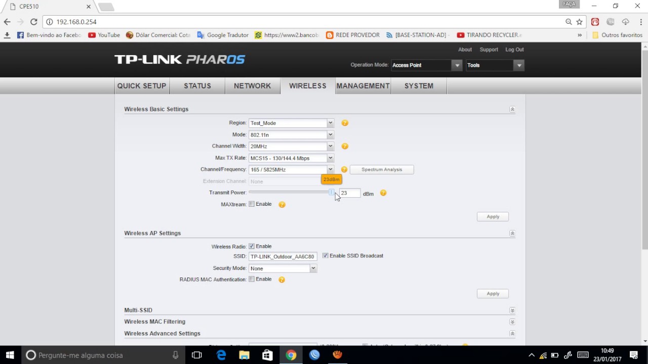 CONFIGURANDO UMA ANTENA CPE TPLINK-510 COMO AP 5.8 OU 2.4