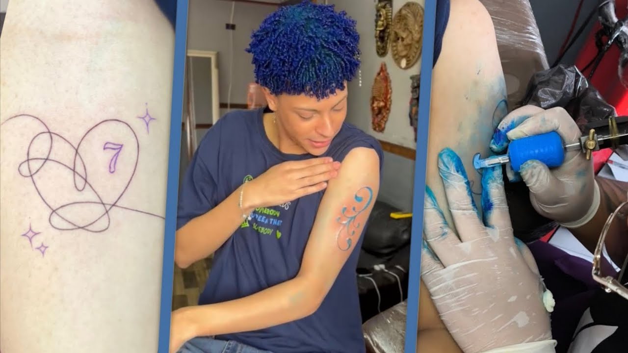 MINHAS PRIMEIRAS TATUAGENS 💙💜