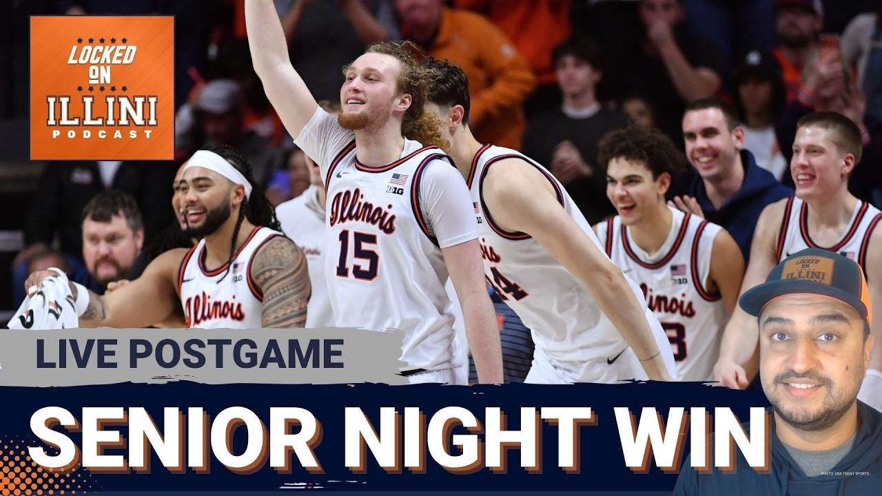 LIVE POSTGAME: Illini Cruise to 80-54 Victory over Oregon on Senior Day | Illini Podcast