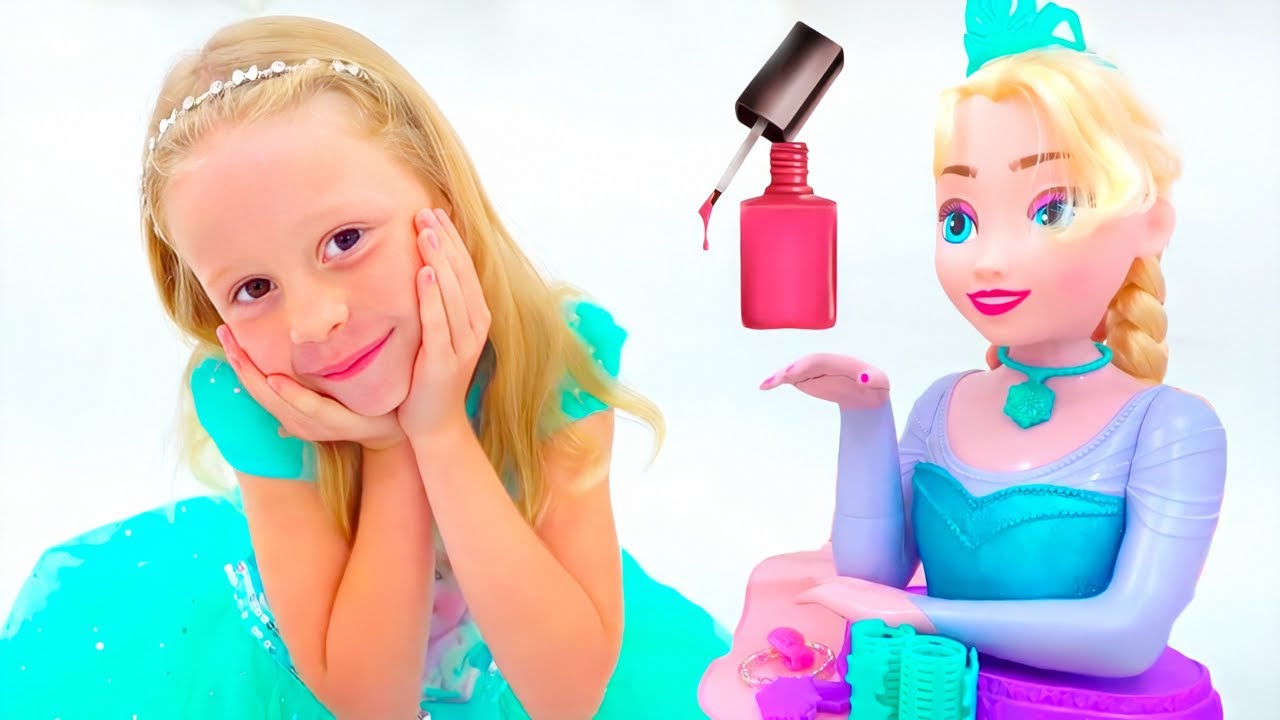 Nastya juega con juguetes de maquillaje para niñas - Compilación de videos para niños