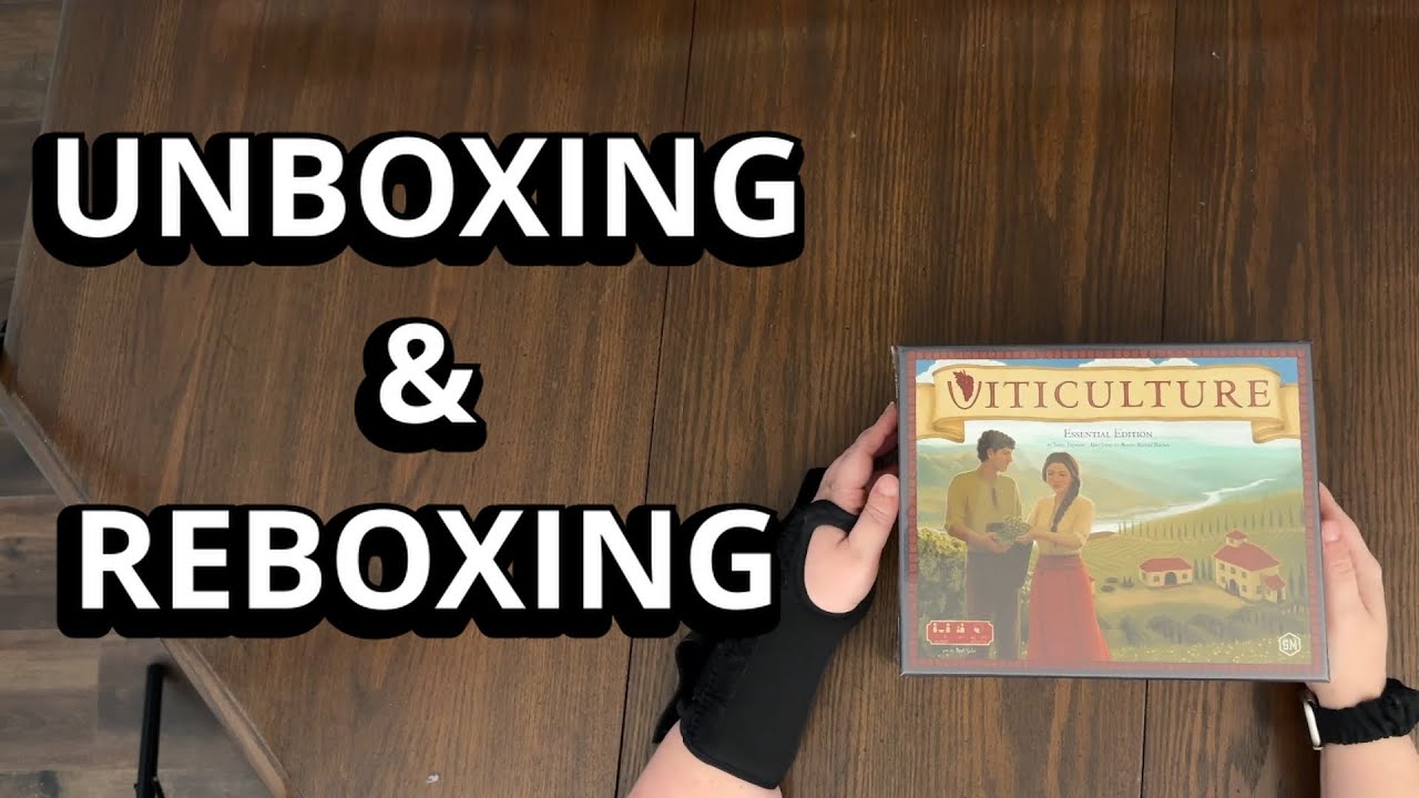 Viticulture Essential Edition - Board Game Unboxing & Reboxing - What's Inside the box?