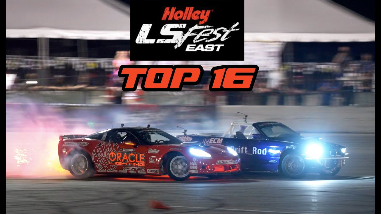 FULL RUNS - 2022 Holley LS Fest East Drift Challenge Top 16 - 4K