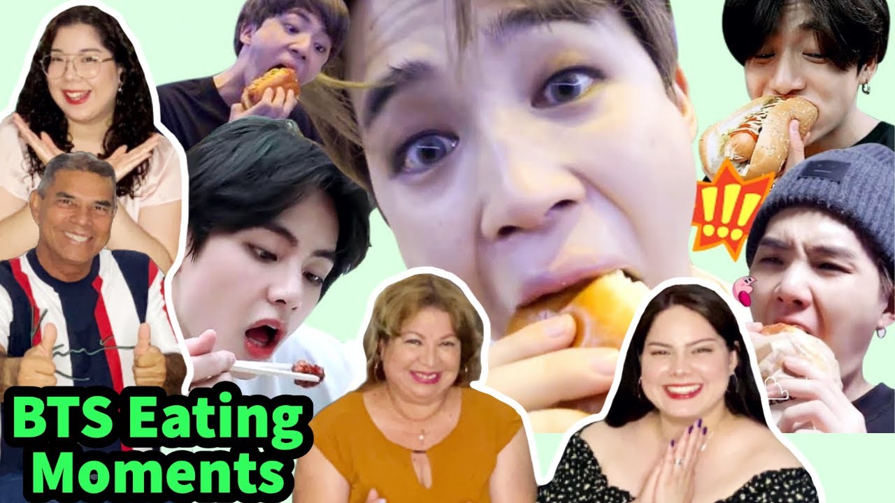 BTS EATING MOMENTS 🍕🍔🌭✨ | REACCIÓN EN FAMILIA!! 💚