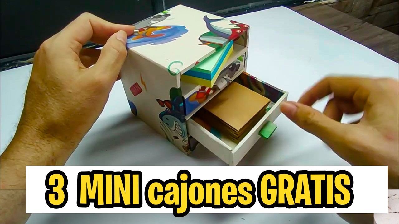 Mini organizador de cartón | Idea fácil y económica