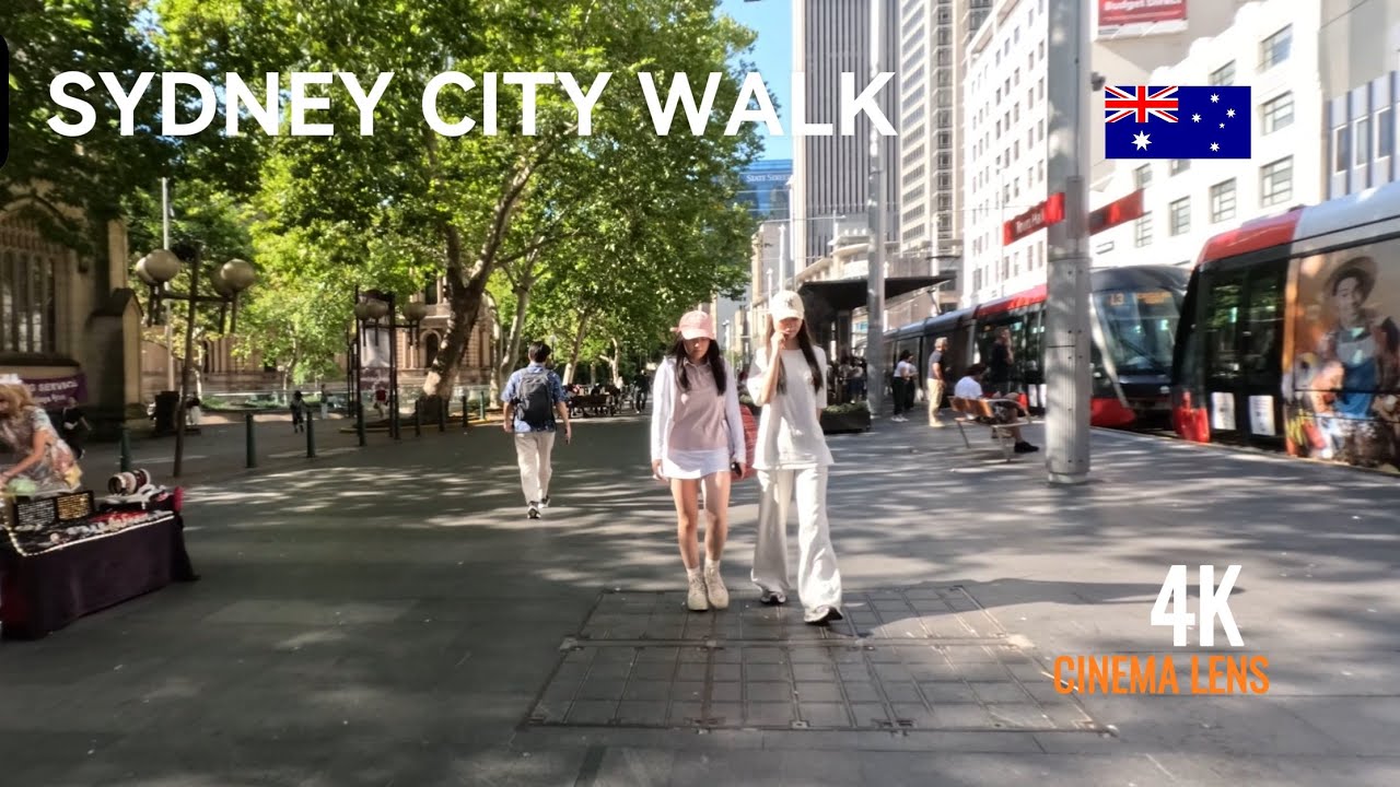 Sydney City Walk | Central Station to Town Hall via Chinatown (4K)