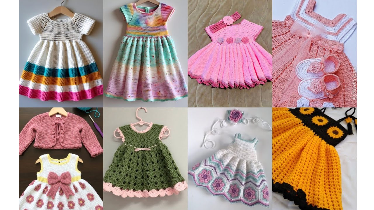 AMAZING Crochet Baby FROCKS Designs Over 200 Styles | latest designs 2026