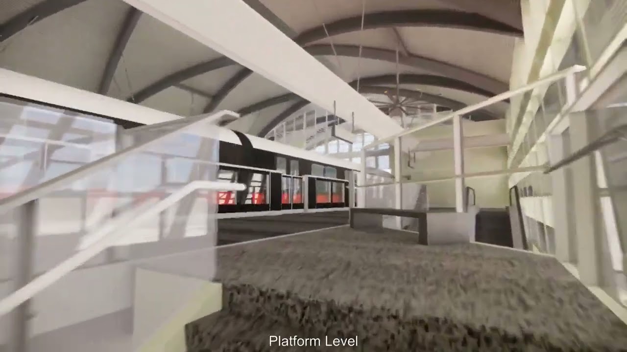 Flythrough of Jurong Region Line (JRL) JW1 Gek Poh station