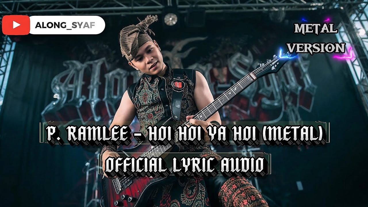 P. RAMLEE - HOI HOI YA HOI | COVER METAL | AUDIO LYRICS #music #malaysia  #cover #metal