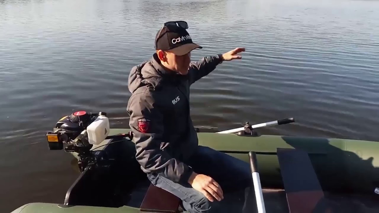 АКВА 2800 + Hangkai 3.5 HP 4 stroke, испытания на воде + обкатка
