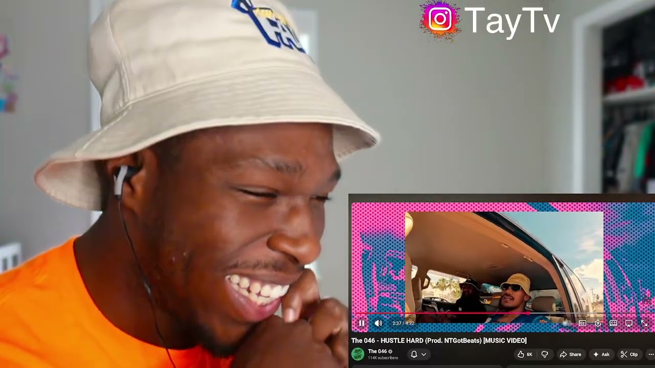 The 046 - HUSTLE HARD (Prod. NTGotBeats) [MUSIC VIDEO] REACTION