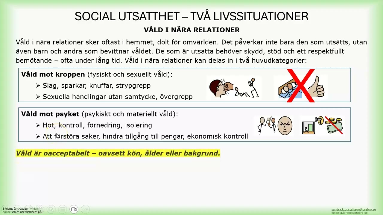 Social utsatthet - 1. Stöd och bemötande