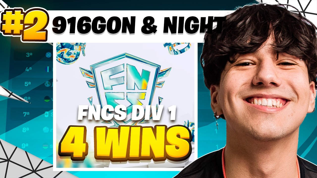 GON E NIGHT FICARAM TOP 2 NA FNCS DIVISÃO 1