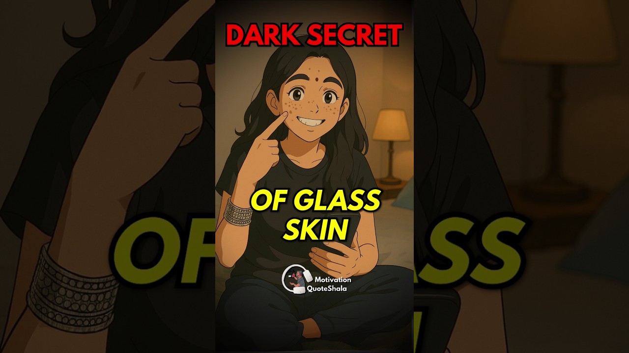 1 Dark Secret of Glass Skin 😱 School Motivational Story #motivationalstory #skincare #students