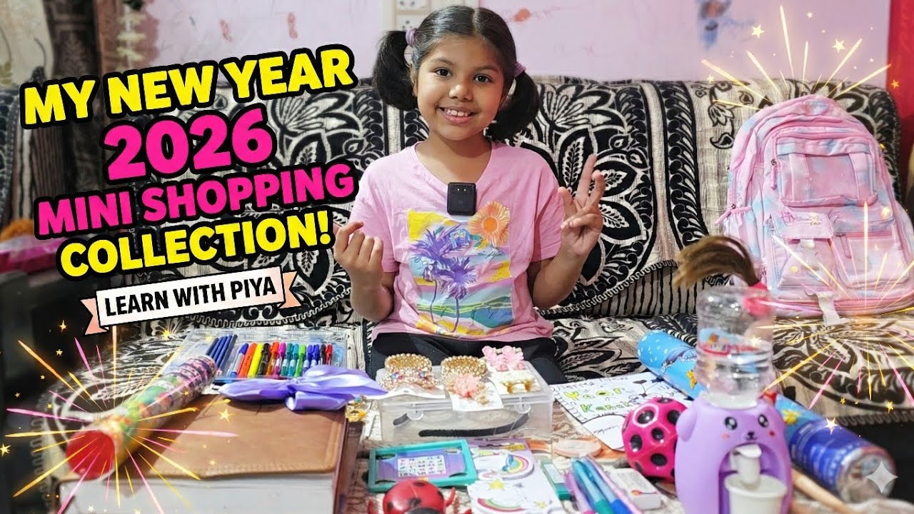My new year 2026 mini shopping collection channel name LEARN WITH PIYA #kidsactivities 
