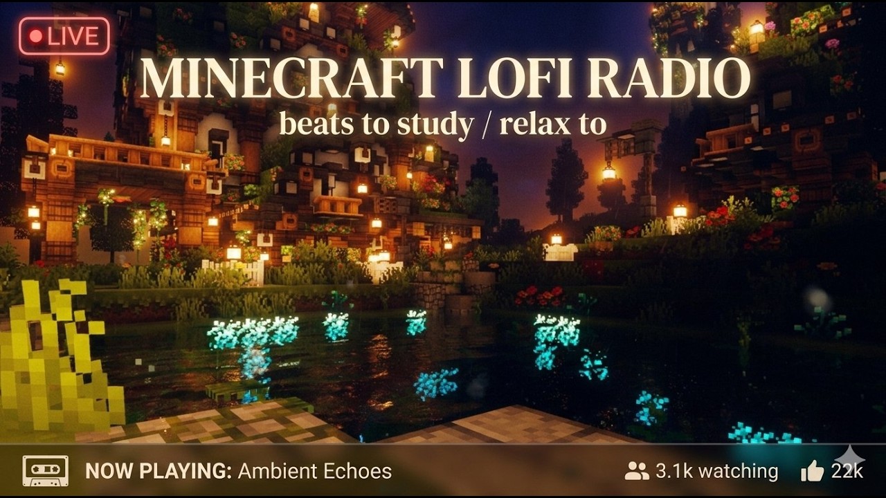 watching the world turn quiet. 🌙 [minecraft chillwave / rain]