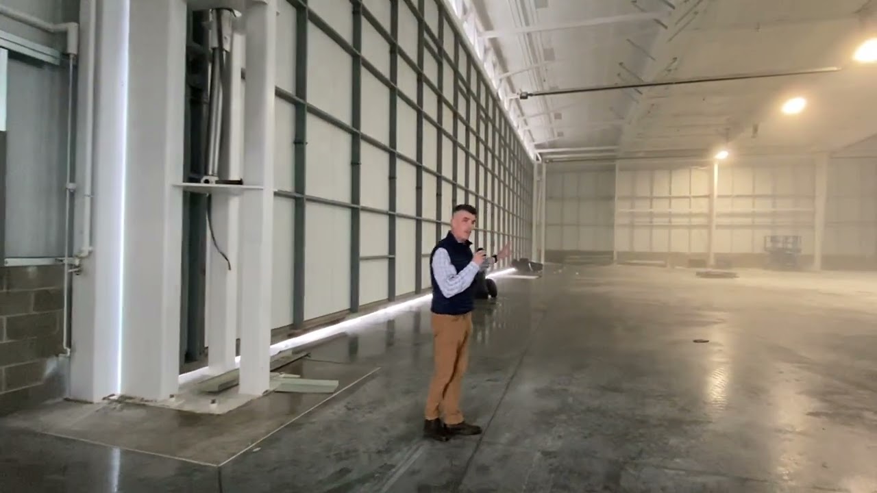 Hangar doors on the Aeronautics Center