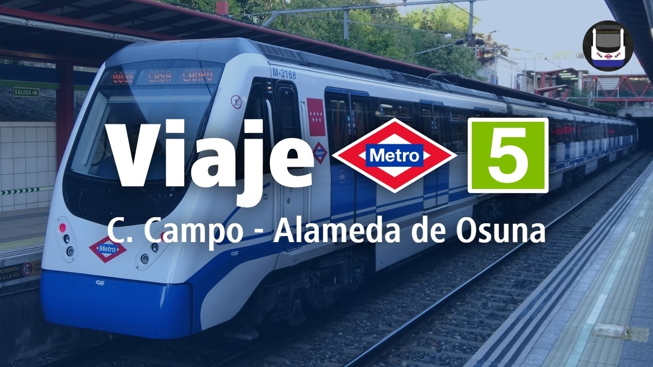 Viajando por la línea 5 entre Casa de Campo y Alameda de Osuna | Metro de Madrid
