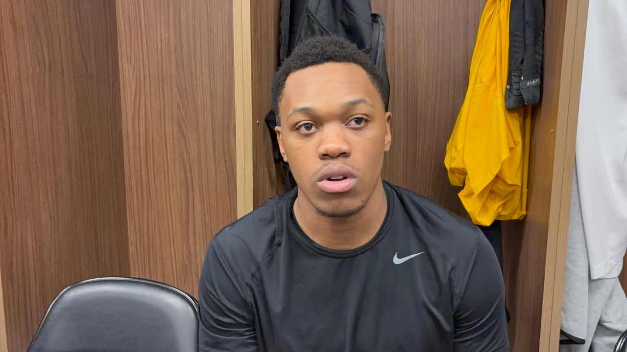 Cam Manyawu reacts to Iowa basketball’s loss to Ohio State