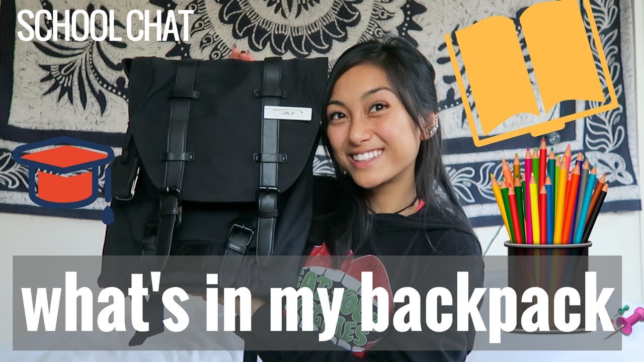 WHAT'S IN MY BACKPACK 2018 COLLEGE EDITION // school chat #2