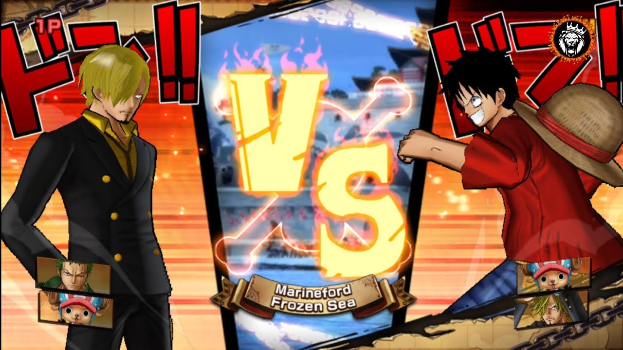 One Piece Burning Blood || Sanji vs Luffy Gameplay