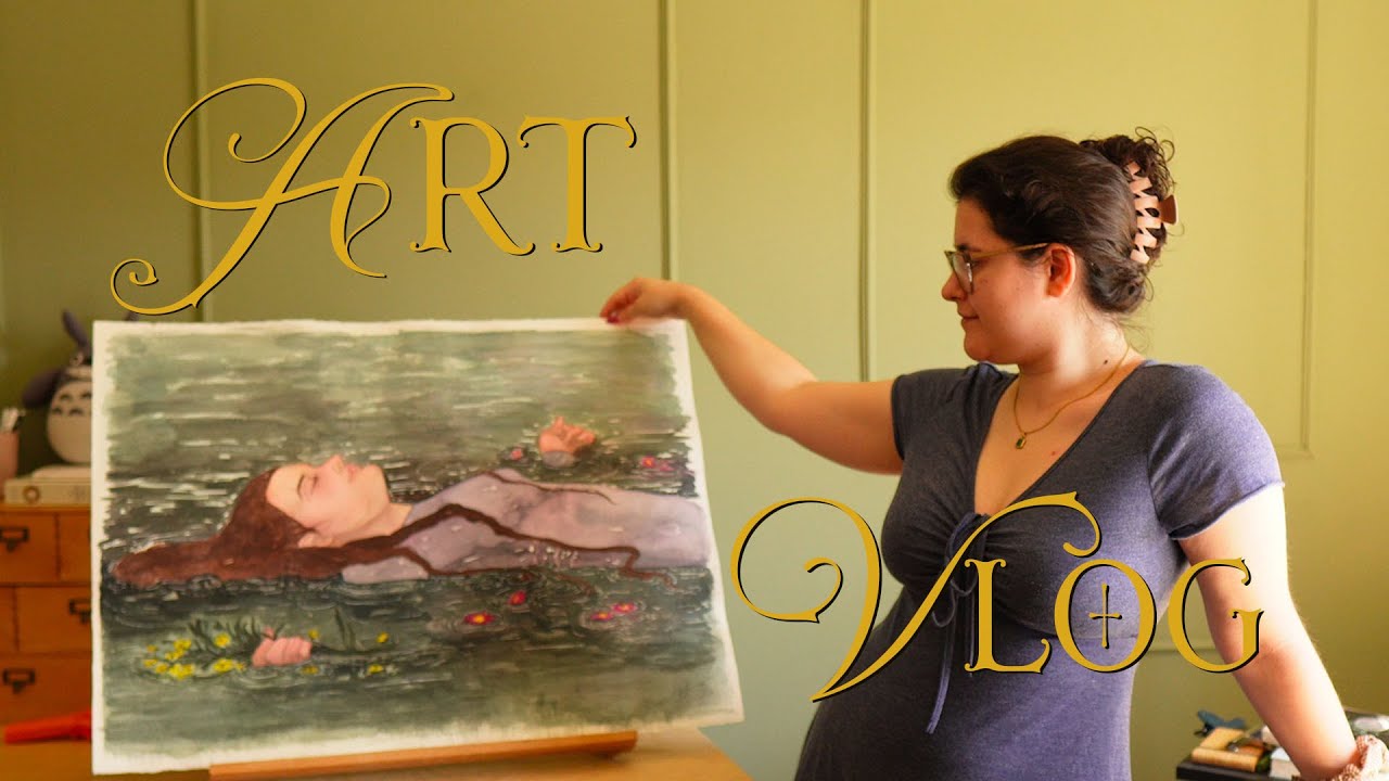 a week of art 🎨 | finishing ‘the last breath of spring’, baking and summer walks