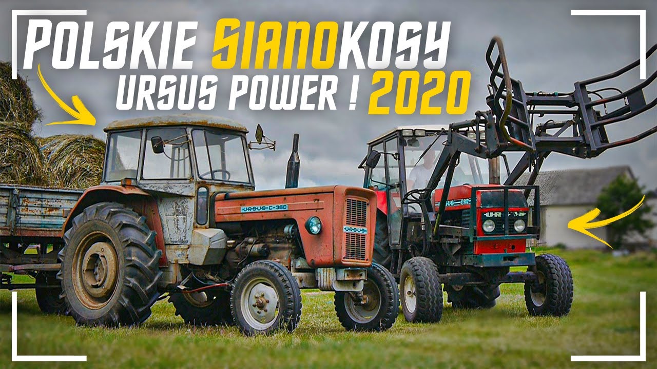 URSUS POWER ! 🔥 czyli Polskie Sianokosy 2020 ✔ 3xURSUS ☆ Zwożenie i Owijanie Bel ☆ Na Wesoło ! ✔