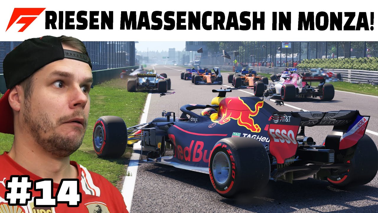 Dubioser Massencrash in Monza! | F1 2018 Ferrari Karriere #14 Italien GP