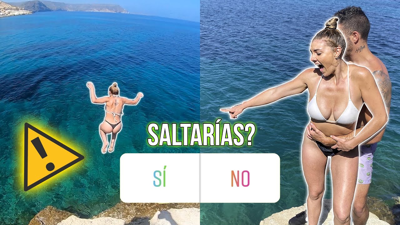 SALTO al AGUA desde un ACANTILADO con mi NOVIA *Muy PELIGROSO*⚠️