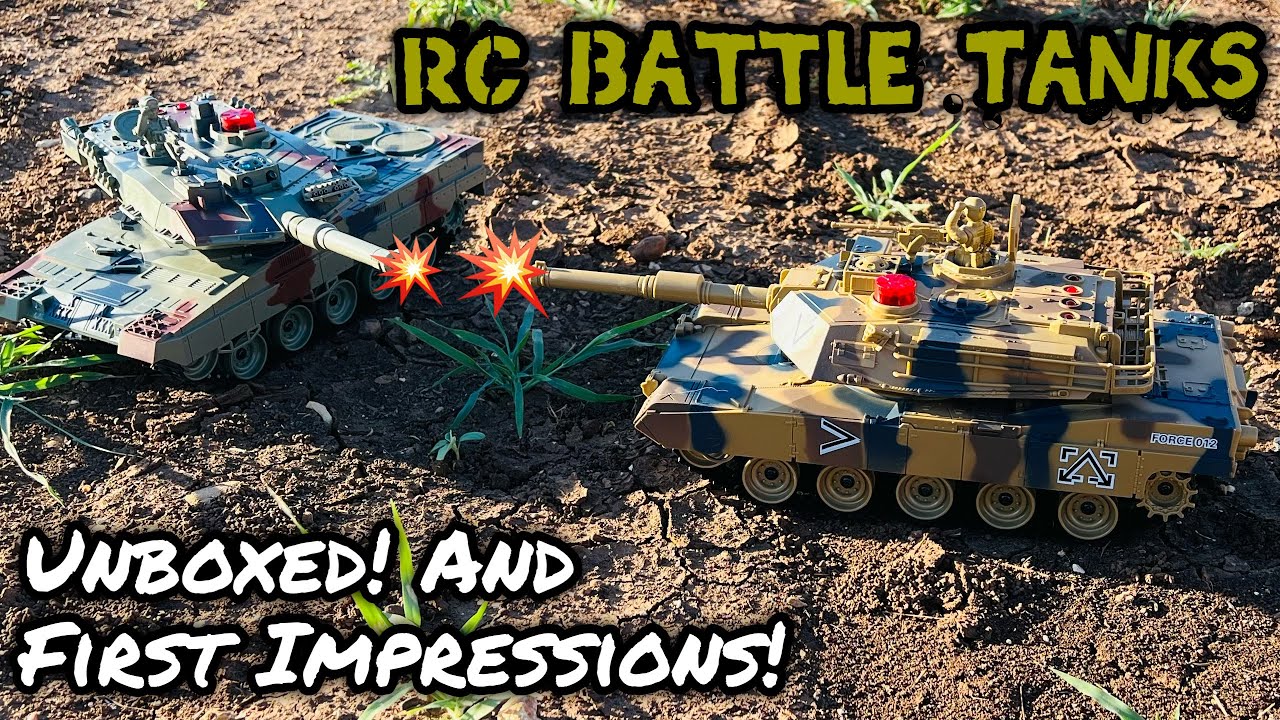 Rc Battle tanks! Unboxing and first battle!