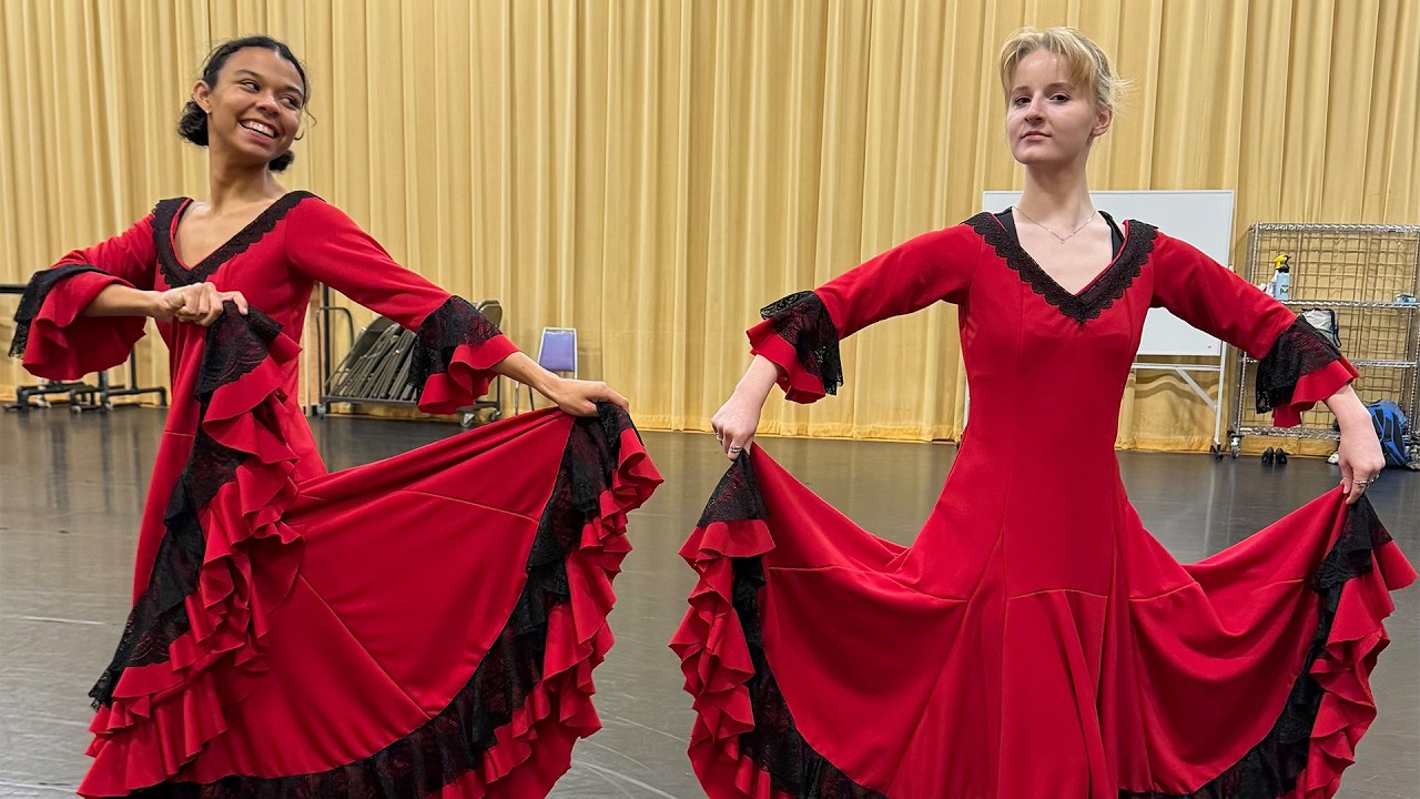 @uosomd dance students stage blocking for the opera 💃🎶🎭