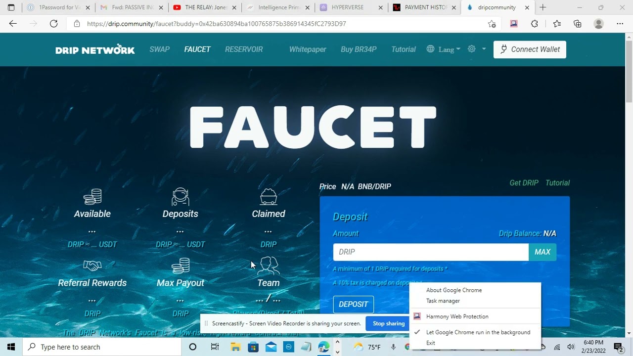 (Drip Network Faucet) How to Buy and Sell Drip