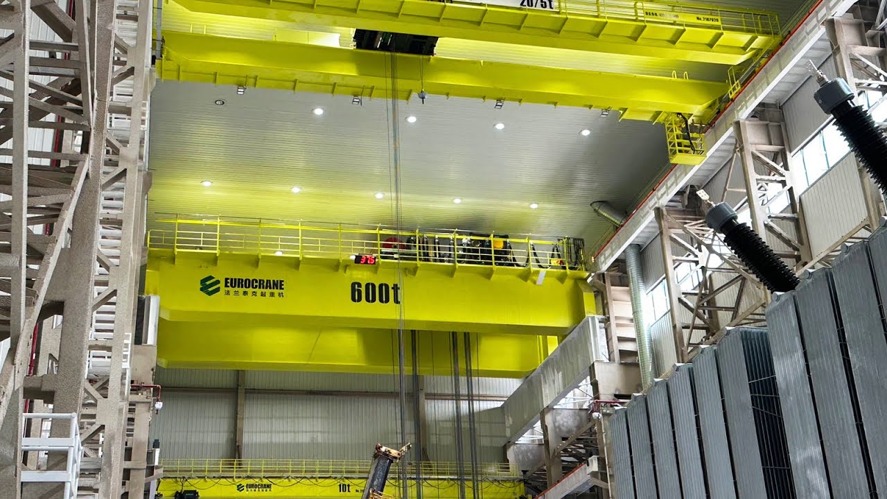 600 ton Capacity Overhead Crane for ABB Transformer Plant