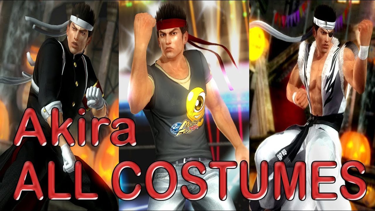 Dead or Alive 5 Last Round: All Akira Costumes (Victory Poses)