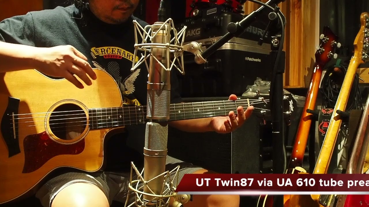 u87ai vs UT Twin87 via UA 610 tube preamp on acoustic guitar