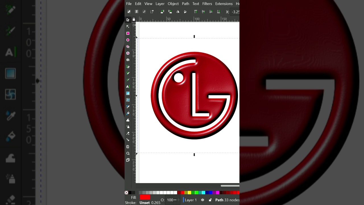 See how LG Logo made🙂|Logo design in Inkscape|Inkscape| Graphic design