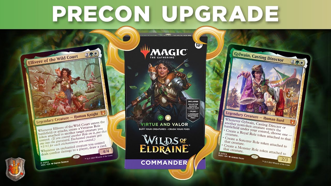 “Virtue and Valor” Wilds of Eldraine Precon Upgrade Guide | The Command Zone 556 | MTG EDH Magic