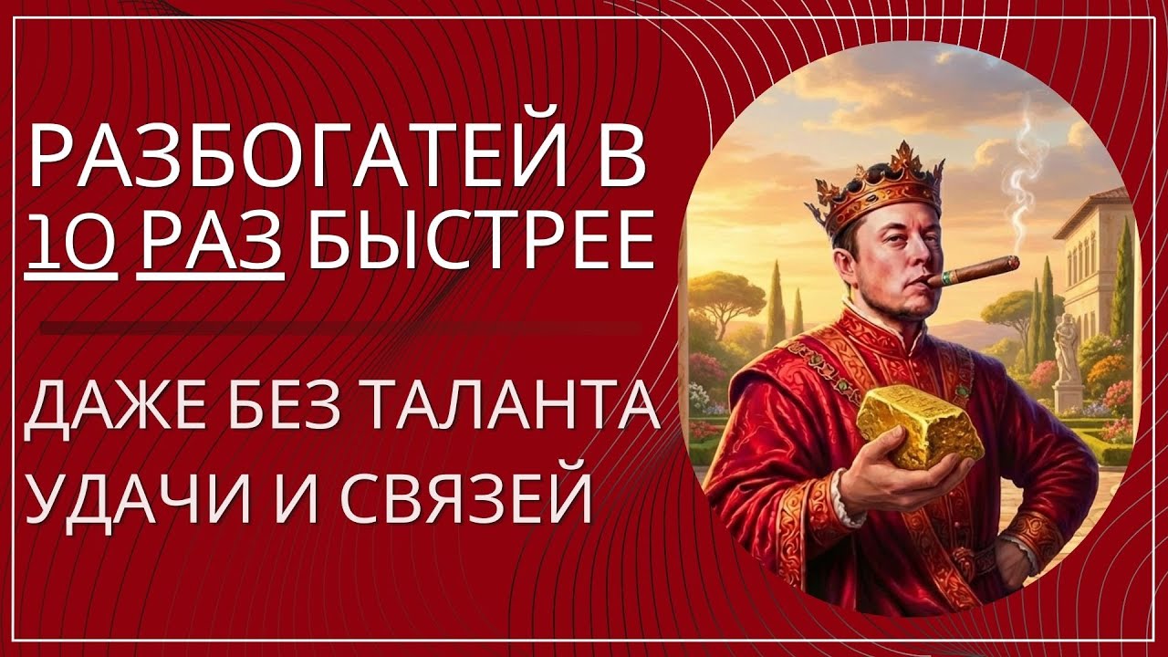 Почему одни люди богатеют в 10 раз быстрее других — даже без таланта и удачи?