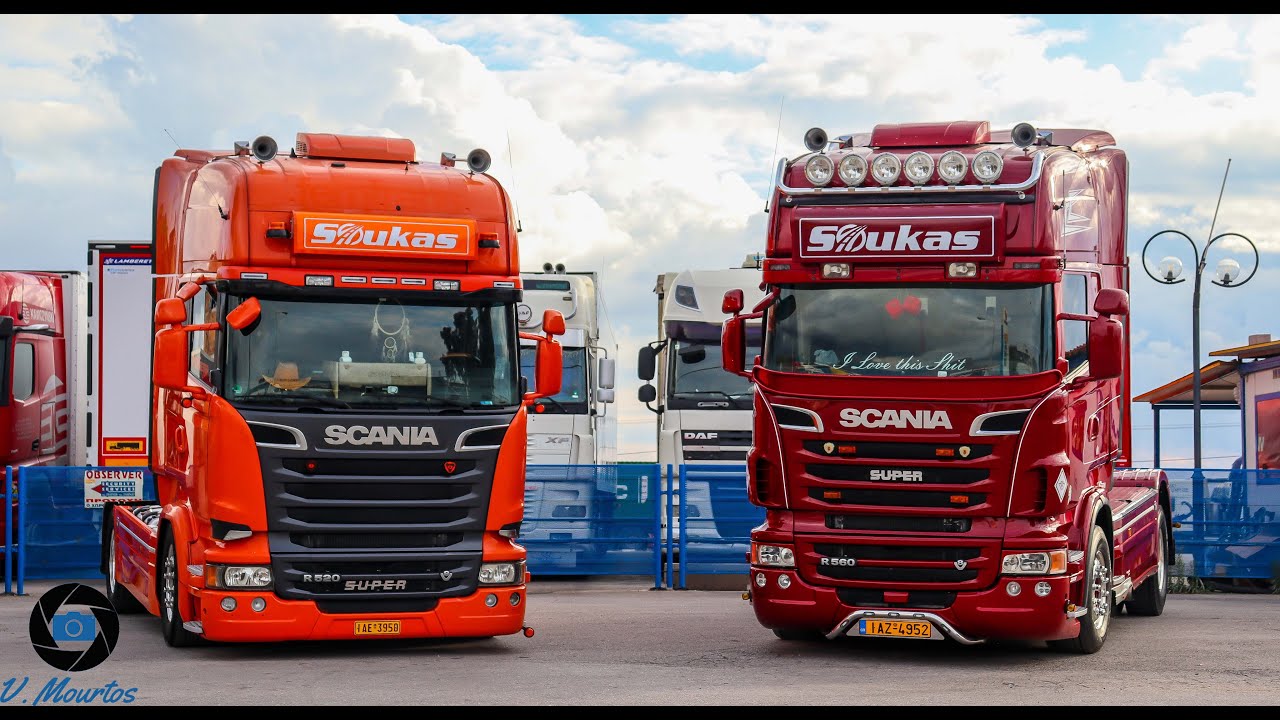 Scania R560 Soukas Ride with V8 Loud Pipe Sound