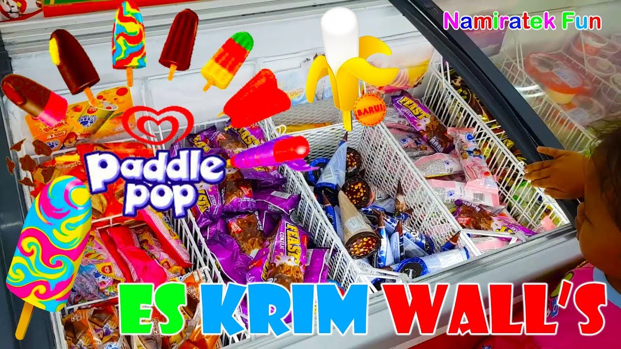 borong banyak es krim & pesta es krim nyobain icip icip Es Cream Walls Paddle Pop Indonesia
