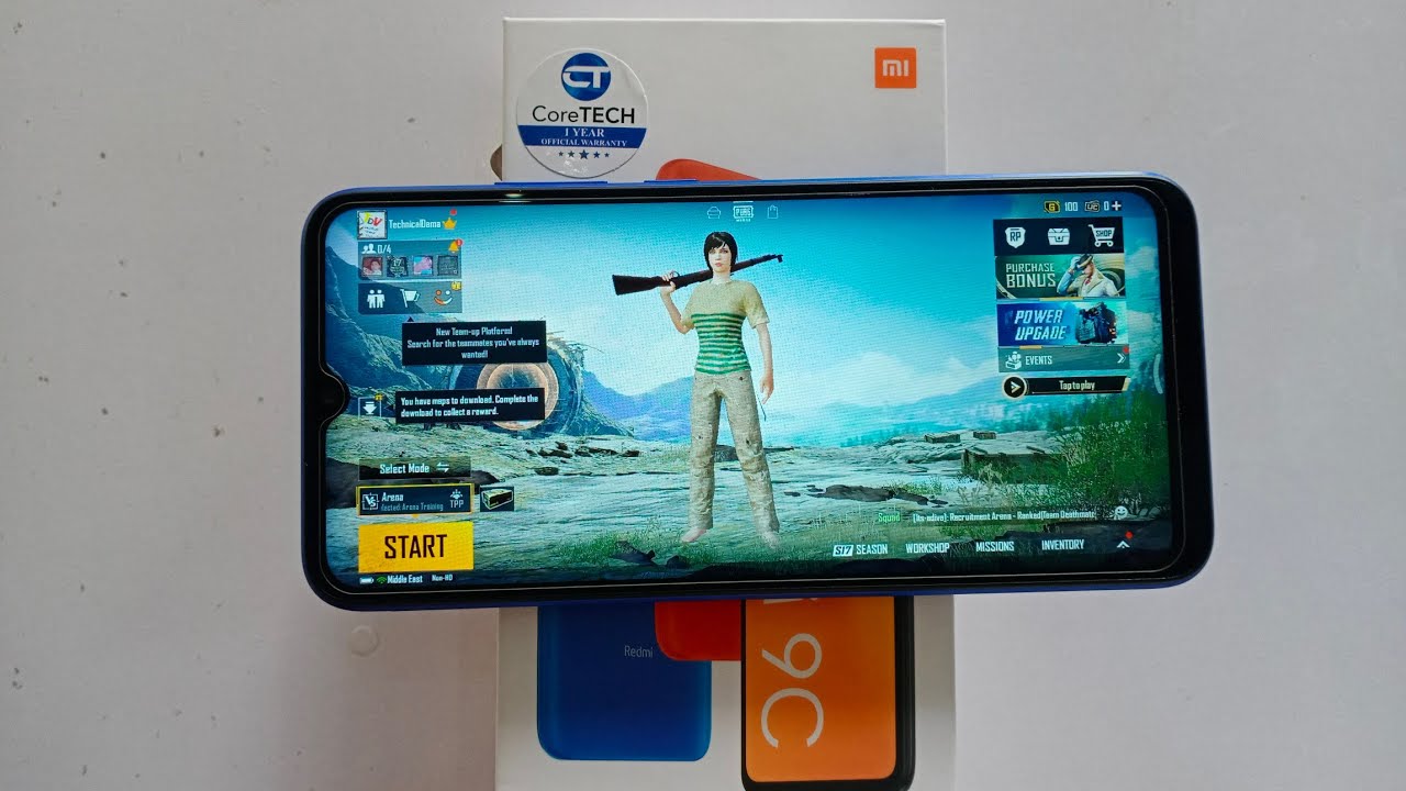 Xiaomi Redmi 9C Test Game PUBG Mobile 3gb Ram\ Helio G35 Battery 5000