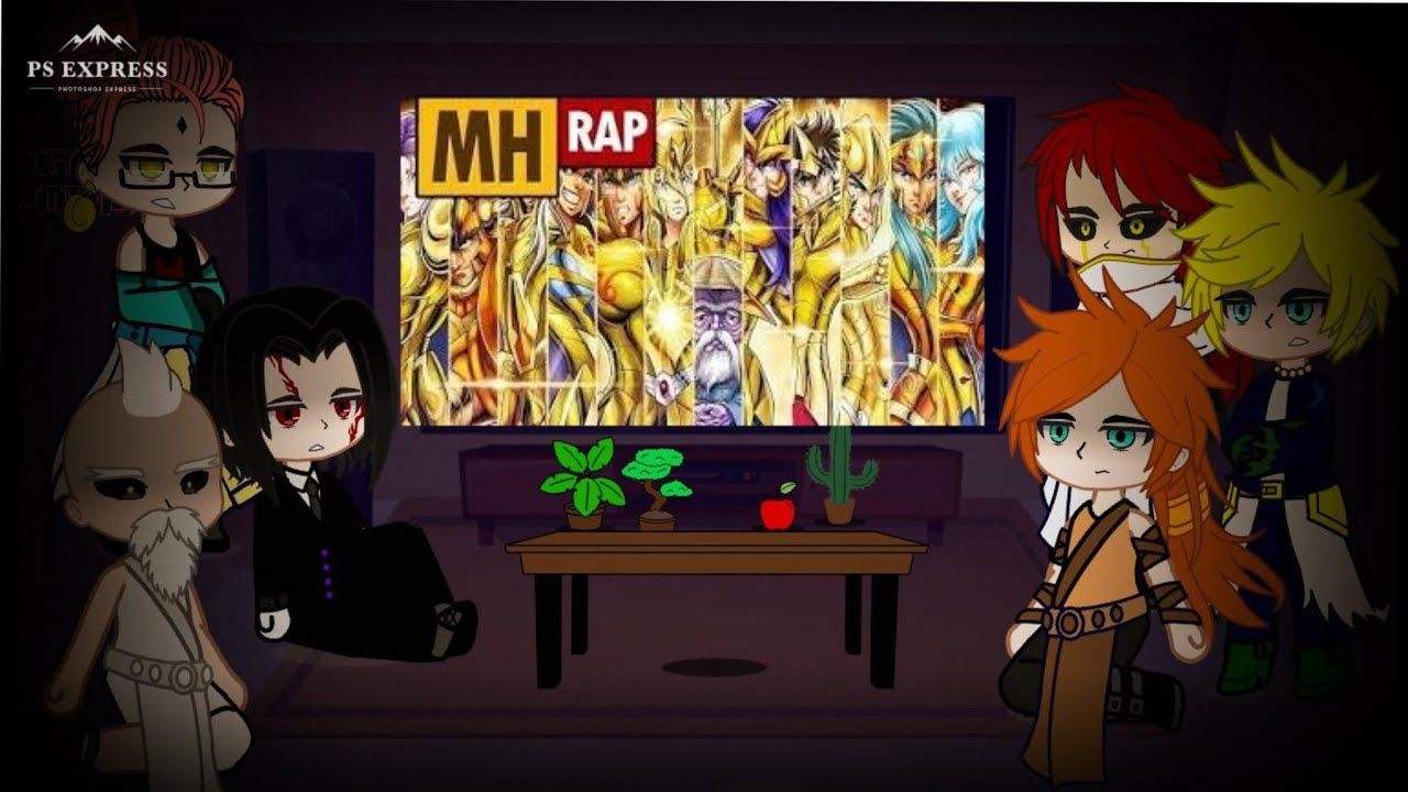 deuses reagindo ao rap dos 12 cavaleiros de ouro mhrap