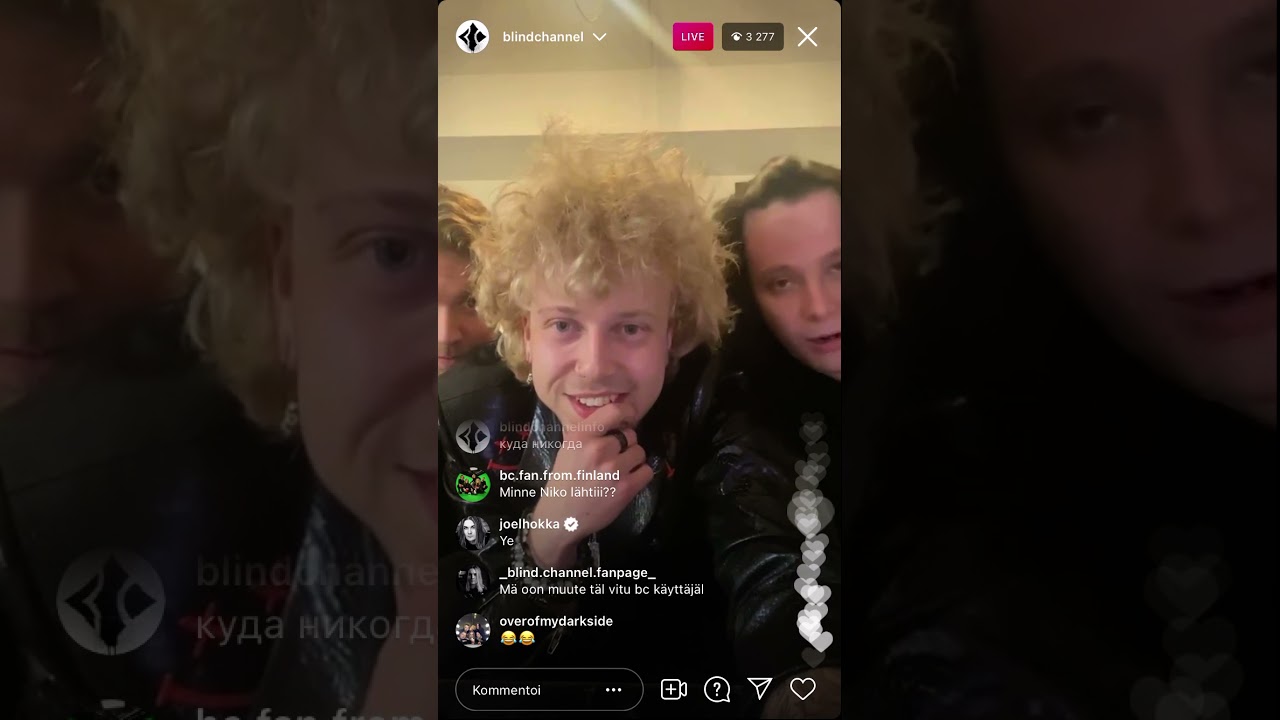 Blind Channel 12.8.2021 ig live