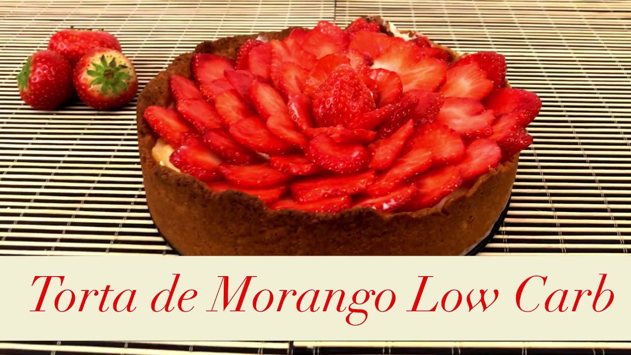 Torta de Morango Low Carb