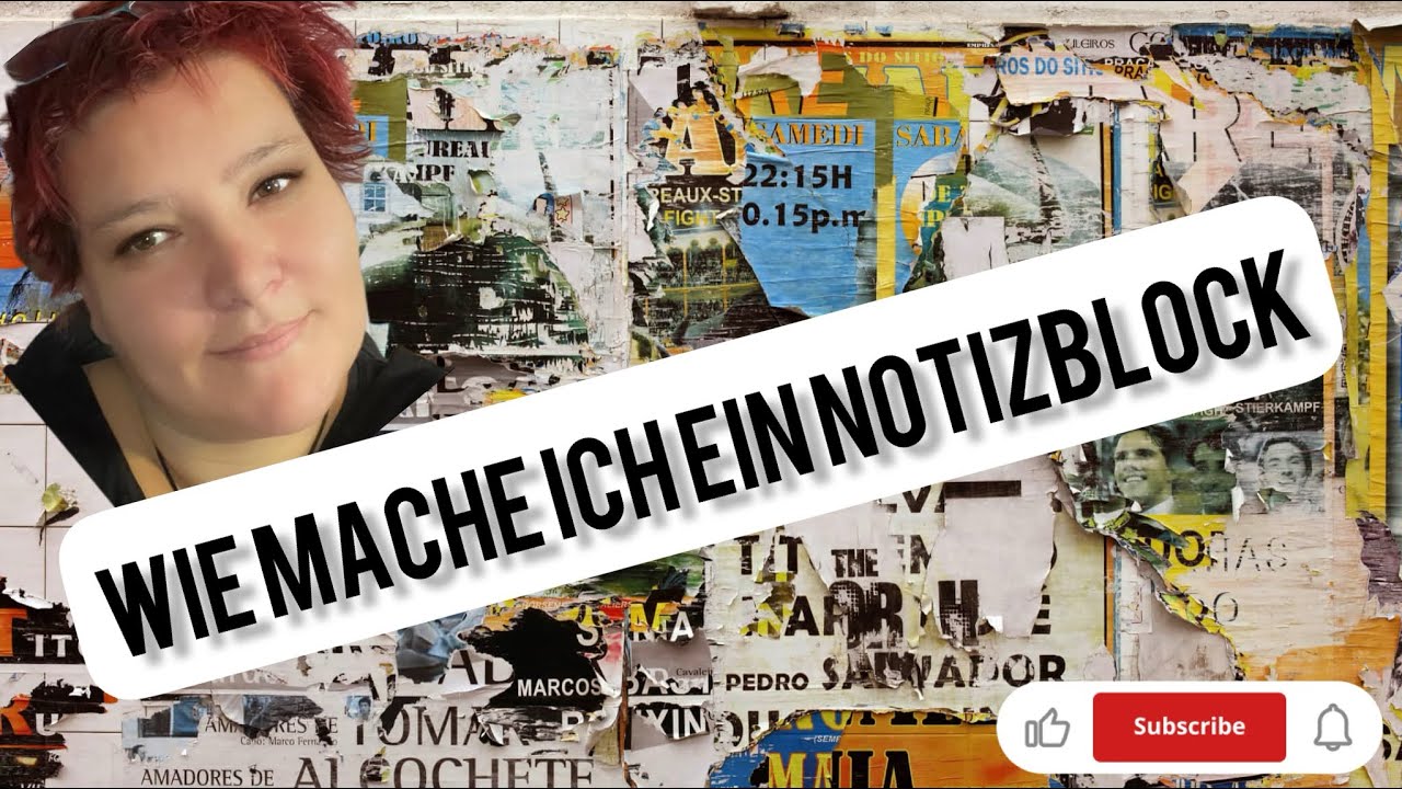 Buchbinden: Wie mache ich mir einen Notizblock🤔🤔