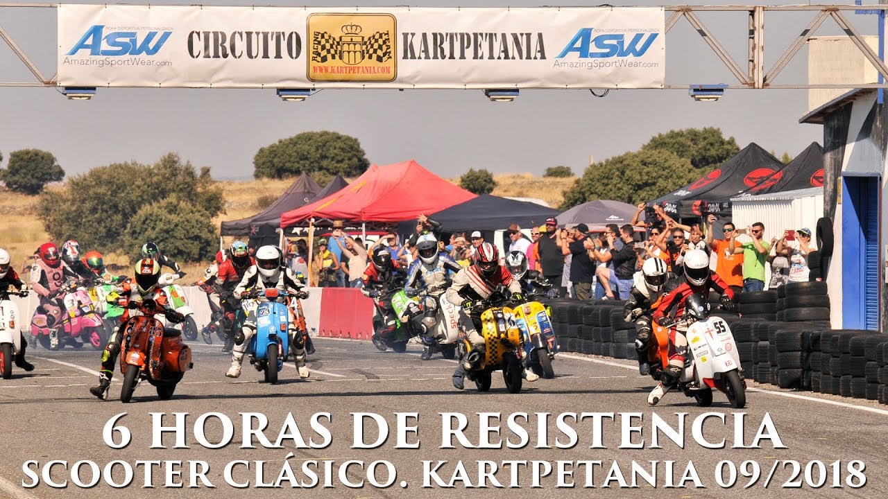 6 horas de resistencia scooter clasico. Kartpetania 29/09/2018
