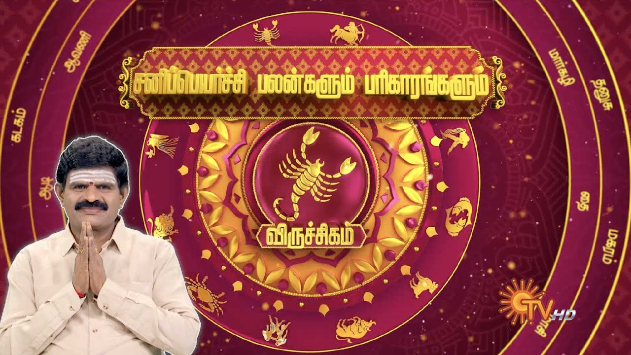 விருச்சிக ராசி சனிப்பெயர்ச்சி பலன்கள் | Viruchigam Sani peyarchi 2025 | Scorpio | Sun News