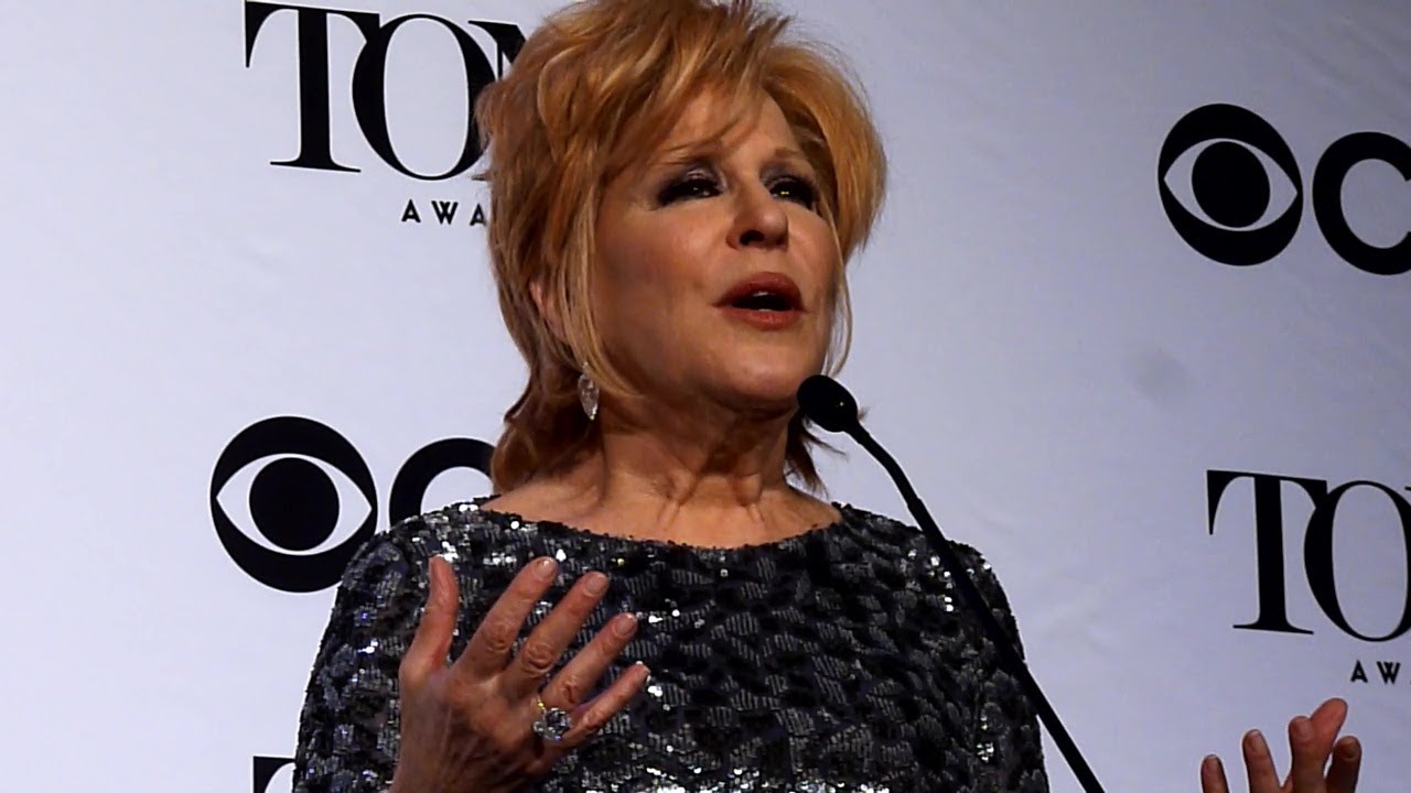 'Bette Midler for President!' Tony Awards 2017 backstage
