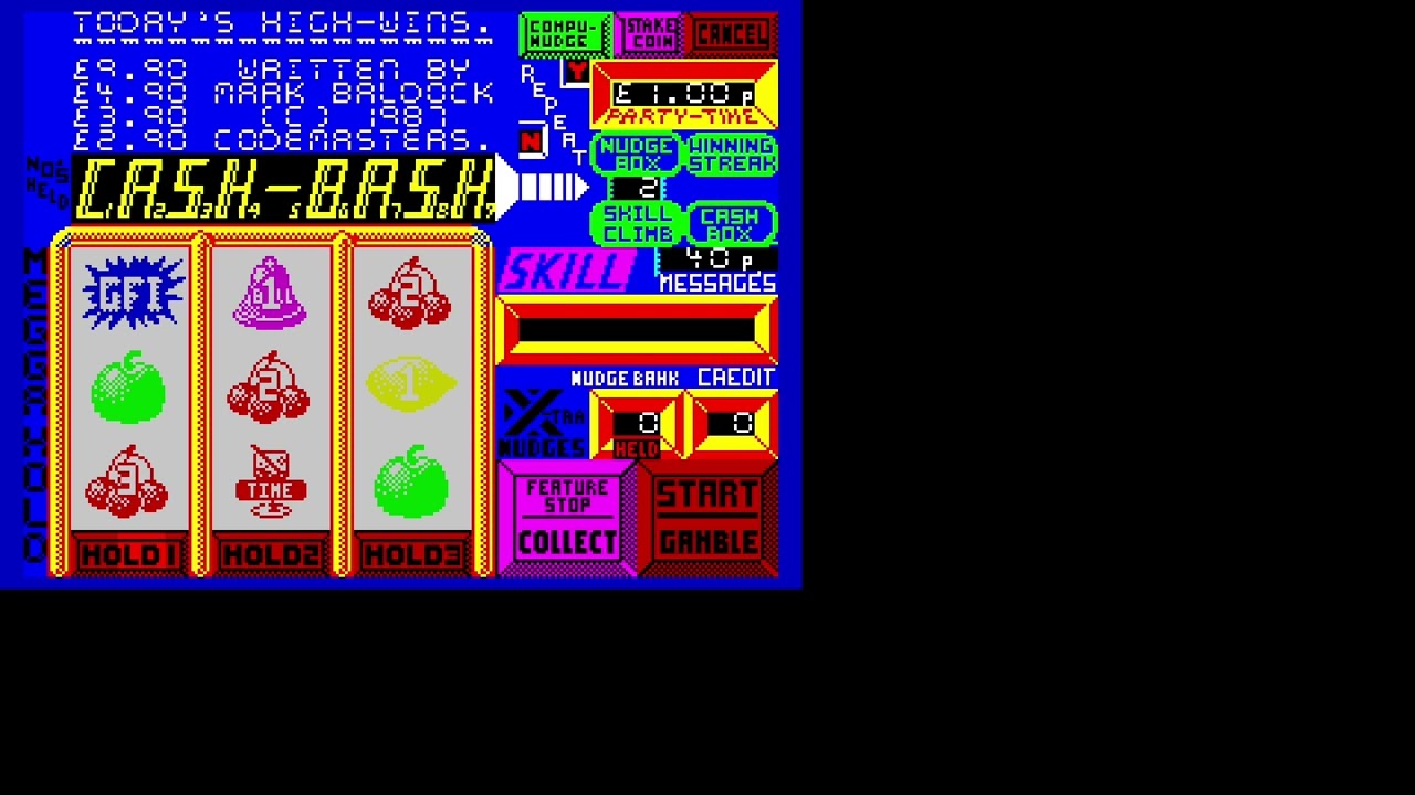 Fruit Machine Simulator Main Theme - ZX Spectrum (Emulated)