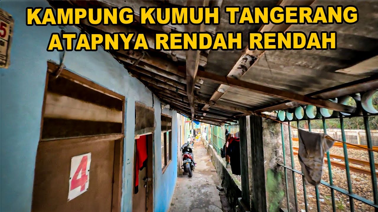BAGAIMANA BISA ATAP RUMAH SERENDAH INI SUASANA KAMPUNG KUMUH DI TANGERANG