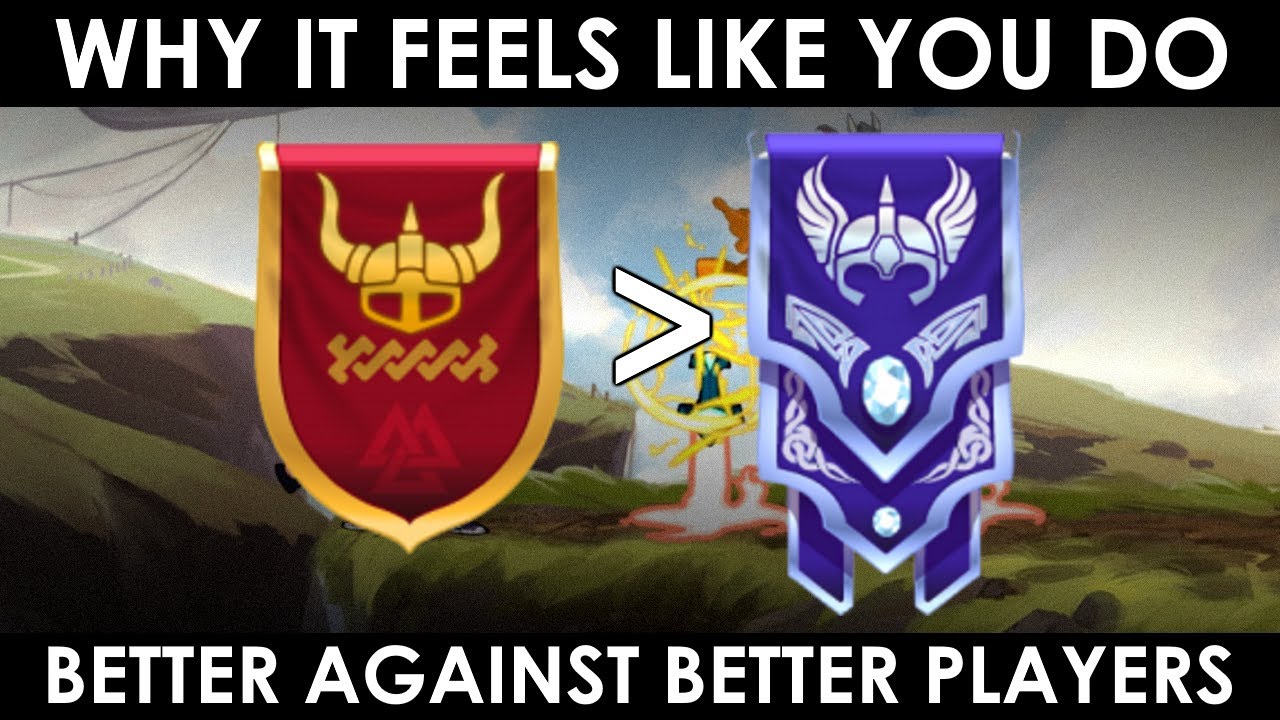 Why It Feels Like You Do Better Against Better Players